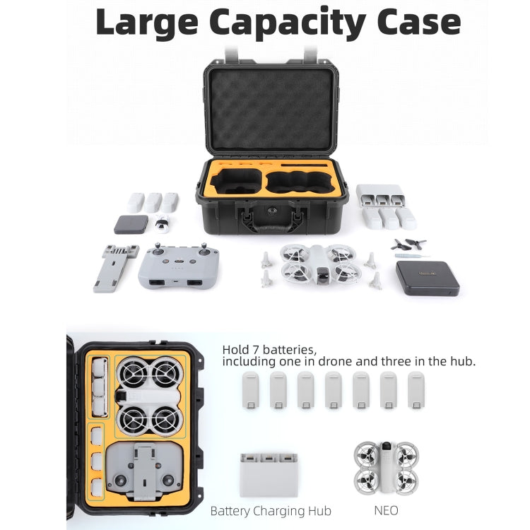 For DJI Neo Sunnylife Safety Carrying Case Waterproof Shock-proof Hard Travel Case (Black) - free shipping - PMC TechLife - Order now!