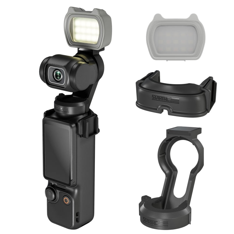 For DJI Pocket 3 STARTRC Cat-ears Magnetic Fill Light  with Holder Clip Kit (Grey) - free shipping - PMC TechLife - Order now!