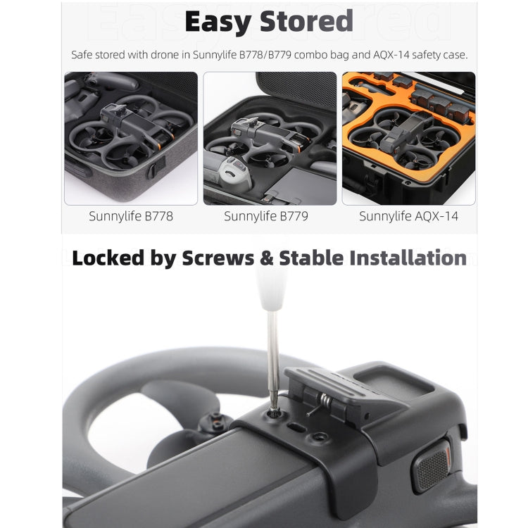 For DJI Avata 2 Sunnylife Battery Anti-release Buckle Clip Lock-up Anti-falling Battery Safety Lock Buckle Guard (Black) - free shipping - PMC TechLife - Order now!