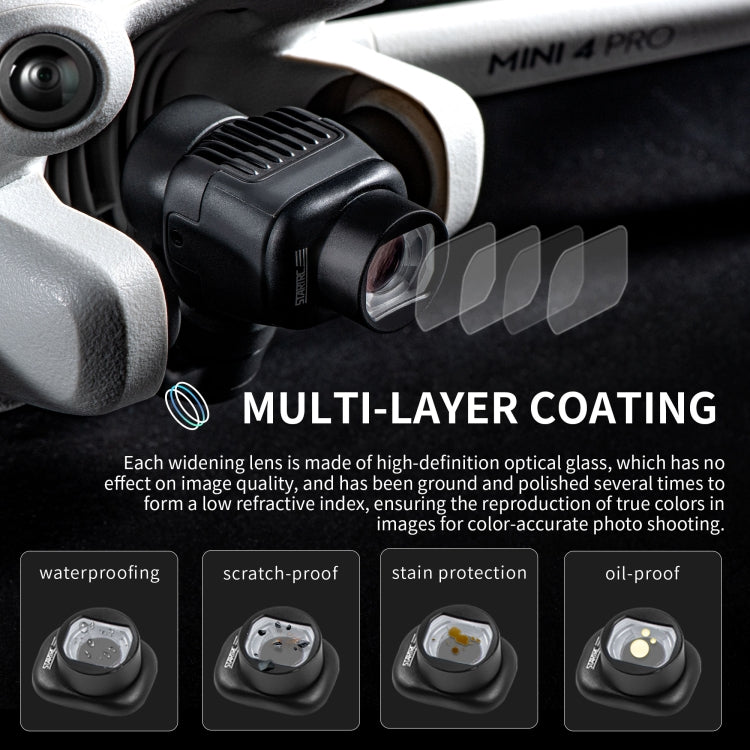 For DJI Mini 4 Pro STARTRC Drone Wide-Angle Lens Filter (Black) - free shipping - PMC TechLife - Order now!