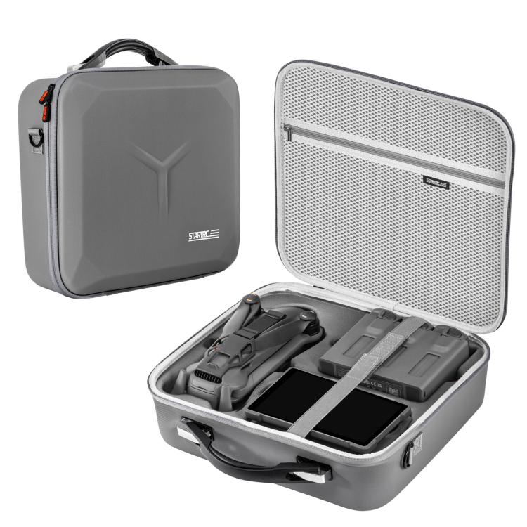 For DJI Mavic 4 Pro / RC Pro 2 STARTRC All-rounder Shoulder PU Storage Bag Handbag (Grey) - free shipping - PMC TechLife - Order now!