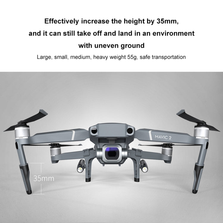 PGYTECH P-HA-030 LED Night Flight Light Shock Absorption Landing High Stand for DJI Mavic 2 - free shipping - PMC TechLife - Order now!