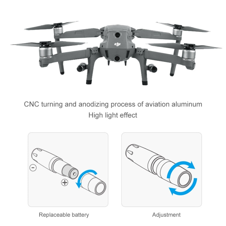 PGYTECH P-HA-030 LED Night Flight Light Shock Absorption Landing High Stand for DJI Mavic 2 - free shipping - PMC TechLife - Order now!