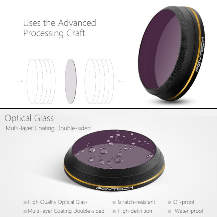 PGYTECH X4S-MRC CPL Gold-edge Lens Filter for DJI Inspire 2 / X4S Gimbal Camera Drone Accessories - free shipping - PMC TechLife - Order now!