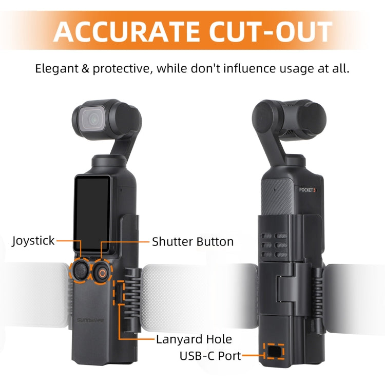 For DJI OSMO Pocket 3 Sunnylife ZJ756 Expanded Dual Phone Clamp Holder (Black) - free shipping - PMC TechLife - Order now!