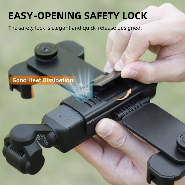 For DJI OSMO Pocket 3 Sunnylife ZJ756 Expanded Dual Phone Clamp Holder (Black) - free shipping - PMC TechLife - Order now!