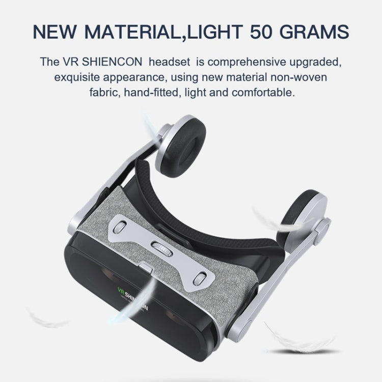 VR SHINECON G07E Virtual Reality 3D Video Glasses Suitable for 4.0 inch - 6.3 inch Smartphone(Grey) - VR Headset by PMC TechLife | Online Shopping South Africa | PMC TechLife