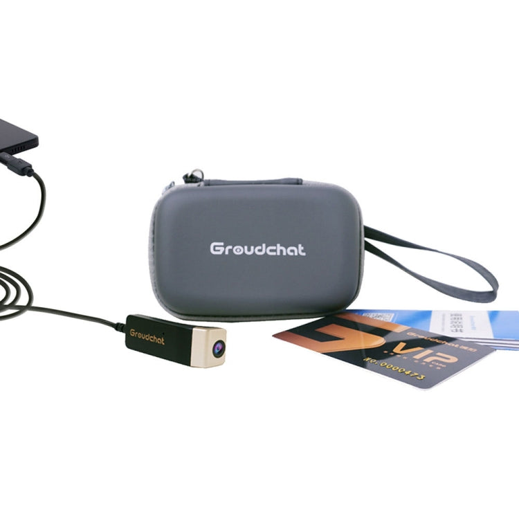 Groudchat JP1DV1 1080P HD Smart Camera Mobile Phone USB Live Camera for Glasses Legs, Built-in Sound-absorbing and Noise-reducing Microphone(Gold Black) - HD Camera by PMC TechLife | Online Shopping South Africa | PMC TechLife | Buy Now Pay Later Mobicred