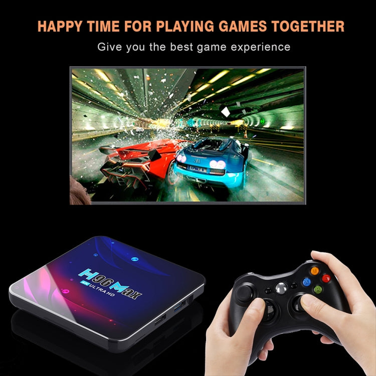 H96 Max V11 4K Smart TV BOX Android 11.0 Media Player with Remote Control, RK3318 Quad-Core 64bit Cortex-A53, RAM: 2GB, ROM: 16GB, Support Dual Band WiFi, Bluetooth, Ethernet, US Plug - RK3318 by PMC TechLife | Online Shopping South Africa | PMC TechLife | Buy Now Pay Later Mobicred