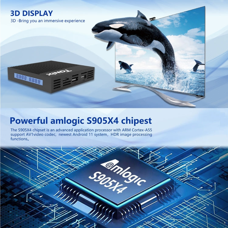 Tanix X4 Android 11 Smart TV Box, Amlogic S905X4 Quad Core, 4GB+32GB, Dual Wifi, BT(AU Plug) - Amlogic S905 by PMC TechLife | Online Shopping South Africa | PMC TechLife | Buy Now Pay Later Mobicred