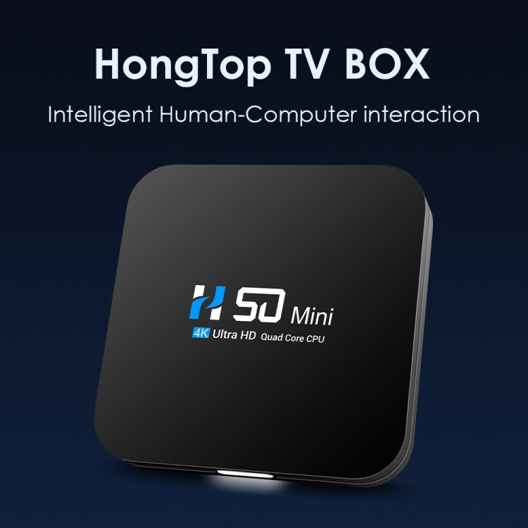H50 Mini 4K Smart Network TV Box, Android 10.0, RK3318 Quad Core, 2GB+8GB, EU Plug - RK3318 by PMC TechLife | Online Shopping South Africa | PMC TechLife | Buy Now Pay Later Mobicred