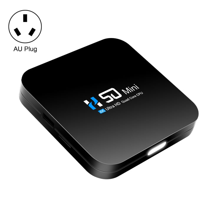 H50 Mini 4K Smart Network TV Box, Android 10.0, RK3318 Quad Core, 2GB+16GB, AU Plug - RK3318 by PMC TechLife | Online Shopping South Africa | PMC TechLife | Buy Now Pay Later Mobicred