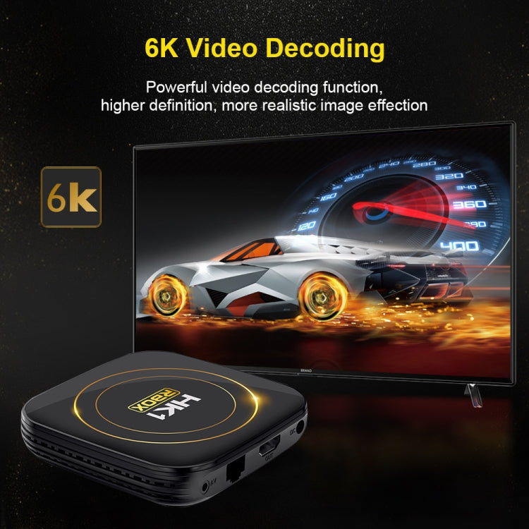 HK1 RBOX-H8S 4K Ultra HD Android 12.0 Smart TV Box with Remote Control, Allwinner H618 Quad-Core, 2GB+16GB(UK Plug) - Others by PMC TechLife | Online Shopping South Africa | PMC TechLife | Buy Now Pay Later Mobicred