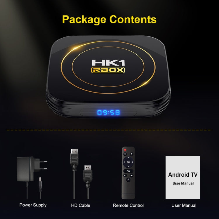 HK1 RBOX-H8S 4K Ultra HD Android 12.0 Smart TV Box with Remote Control, Allwinner H618 Quad-Core, 4GB+32GB(AU Plug) - Amlogic S905 by PMC TechLife | Online Shopping South Africa | PMC TechLife | Buy Now Pay Later Mobicred