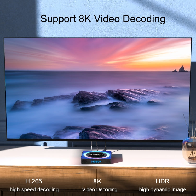 Acrylic X88 Pro 13 8K Ultra HD Android 13.0 Smart TV Box with Remote Control, RK3528 Quad-Core, 2GB+16GB(UK Plug) - Others by PMC TechLife | Online Shopping South Africa | PMC TechLife | Buy Now Pay Later Mobicred