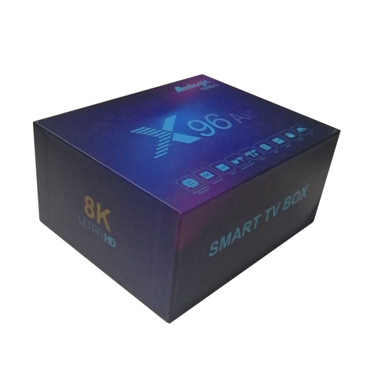X96 Air 8K Smart TV BOX Android 9.0 Media Player with Remote Control, Quad-core Amlogic S905X3, RAM: 4GB, ROM: 32GB, Dual Band WiFi, Bluetooth, UK Plug - Amlogic S905 by PMC TechLife | Online Shopping South Africa | PMC TechLife | Buy Now Pay Later Mobicred