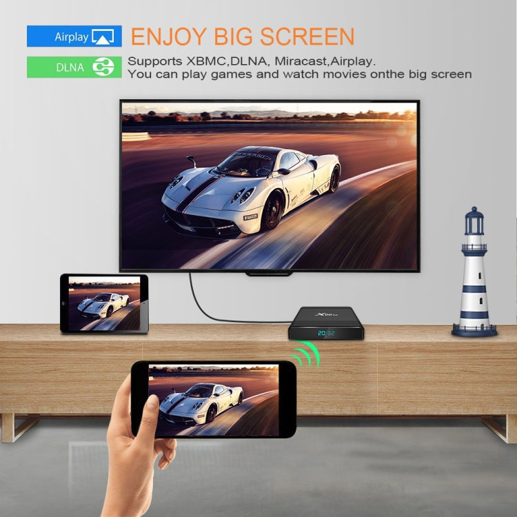 X96 Air 8K Smart TV BOX Android 9.0 Media Player with Remote Control, Quad-core Amlogic S905X3, RAM: 4GB, ROM: 64GB, Dual Band WiFi, Bluetooth, AU Plug - Amlogic S905 by PMC TechLife | Online Shopping South Africa | PMC TechLife | Buy Now Pay Later Mobicred