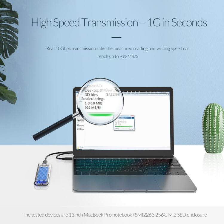 ORICO TCM2-C3 NVMe M.2 SSD Enclosure (10Gbps) - HDD Enclosure by ORICO | Online Shopping South Africa | PMC TechLife