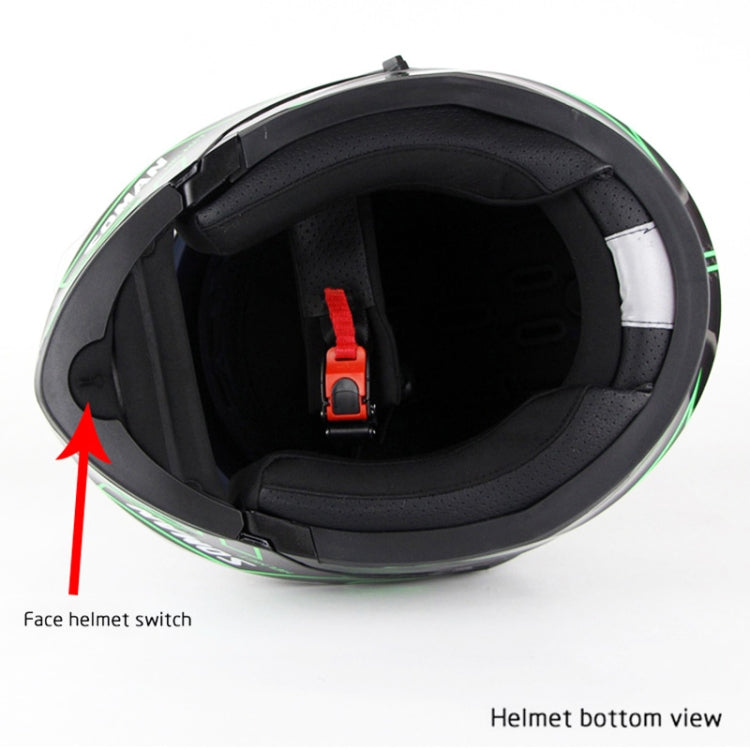 Soman 955 Skyeye Motorcycle Full / Open Face Bluetooth Helmet Headset Full Face, Supports Answer / Hang Up Calls(Black Green) - free shipping - PMC TechLife - Order now!