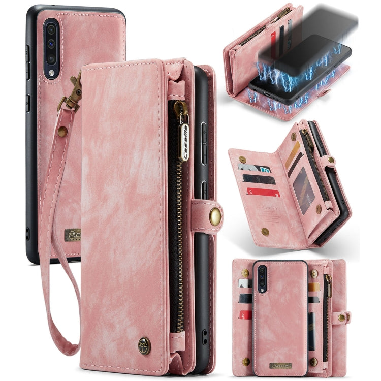 CaseMe-008 For Samaung Galaxy A30S／A50S／A50 Detachable Multifunctional Flip Leather Case (Pink) - free shipping - PMC Jewellery - Order now!
