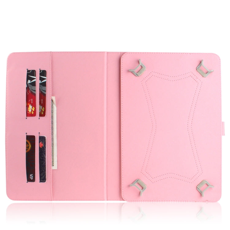 3D Colored Drawing Universal Horizontal Flip Leather Case, with Holder & Card Slot & Wallet for 10 inch Tablet PC(Magnolia) - free shipping - PMC TechLife - Order now!