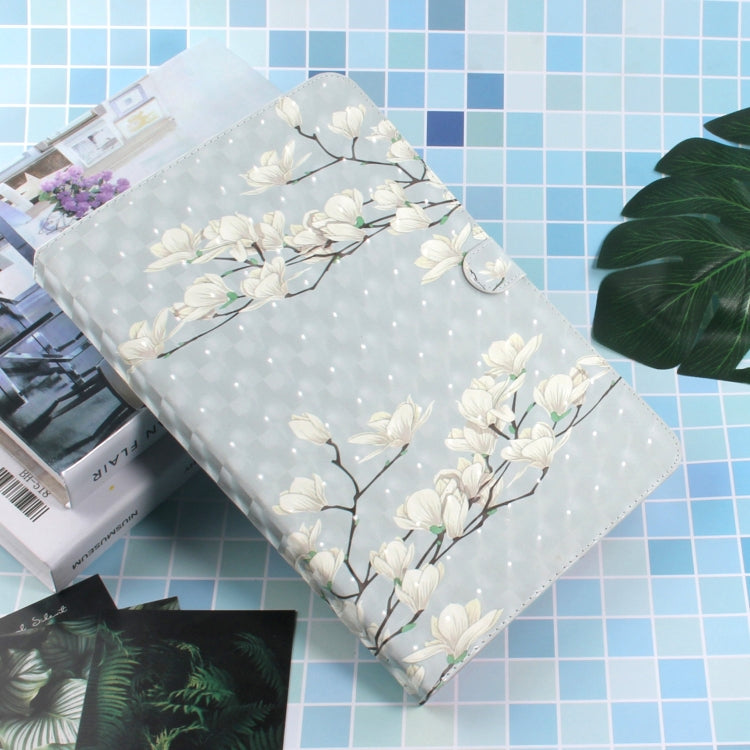 3D Colored Drawing Universal Horizontal Flip Leather Case, with Holder & Card Slot & Wallet for 10 inch Tablet PC(Magnolia) - free shipping - PMC TechLife - Order now!