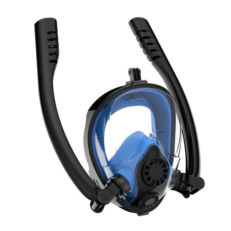 Water Sports Diving Equipment Full Dry Silicone Diving Mask Swimming Glasses for GoPro Hero11 Black / HERO10 Black / HERO9 Black /HERO8 / HERO7 /6 /5 /5 Session /4 Session /4 /3+ /3 /2 /1, Insta360 ON ... ion and Other Action Cameras, Size:S/M(Black Blue) - Diving Mask by PMC TechLife | Online Shopping South Africa | PMC TechLife | Buy Now Pay Later Mobicred