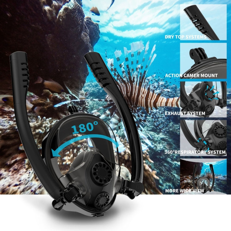 Water Sports Diving Equipment Full Dry Silicone Diving Mask Swimming Glasses for GoPro Hero11 Black / HERO10 Black / HERO9 Black /HERO8 / HERO7 /6 /5 /5 Session /4 Session /4 /3+ /3 /2 /1, Insta360 ON ... on and Other Action Cameras, Size:L/XL(Black Blue) - free shipping - PMC TechLife - Order now!