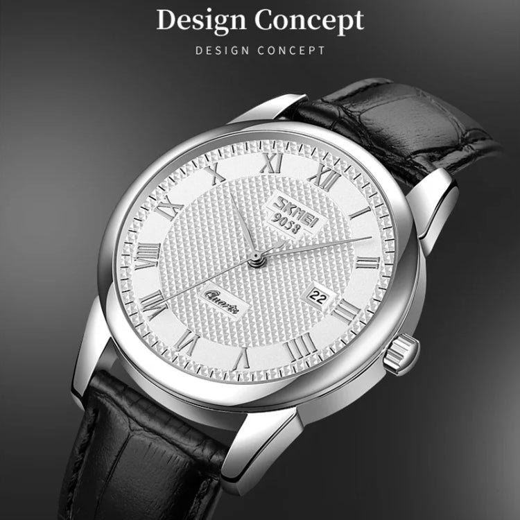 SKMEI 9058 Multifunctional Outdoor Fashion Waterproof Silver Shell Quartz Wrist Watch (Women Style Black Face Black Strap) - free shipping - PMC TechLife - Order now!