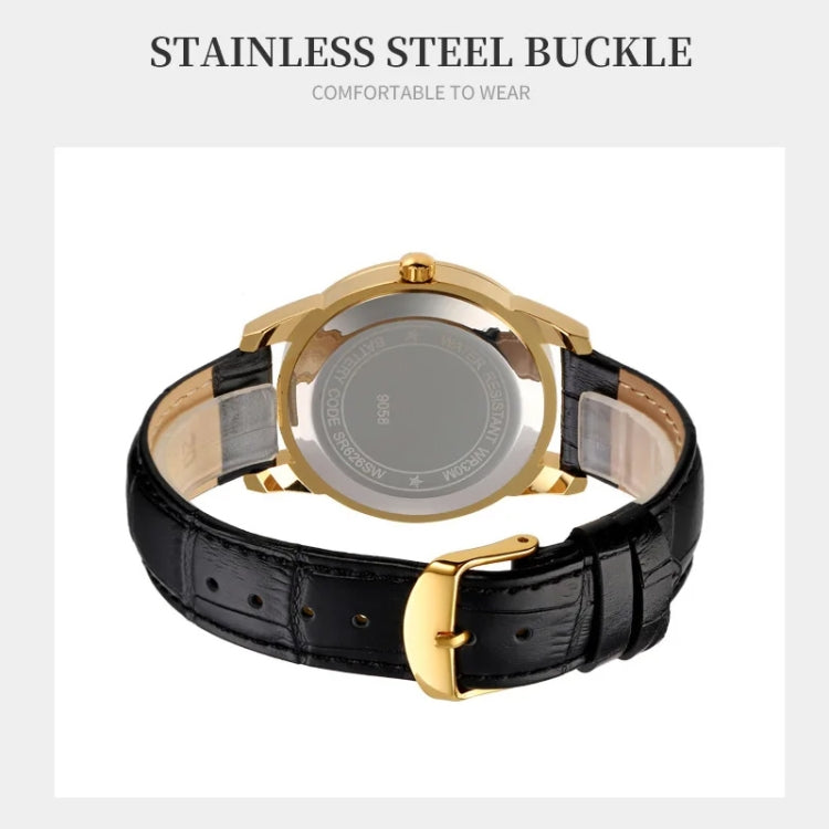 SKMEI 9058 Multifunctional Outdoor Fashion Waterproof Silver Shell Quartz Wrist Watch (Women Style Black Face Black Strap) - free shipping - PMC TechLife - Order now!