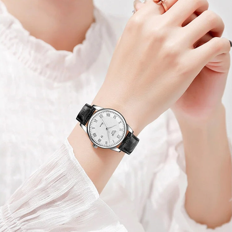 SKMEI 9058 Multifunctional Outdoor Fashion Waterproof Silver Shell Quartz Wrist Watch (Women Style Silver Face Brown Strap) - free shipping - PMC TechLife - Order now!