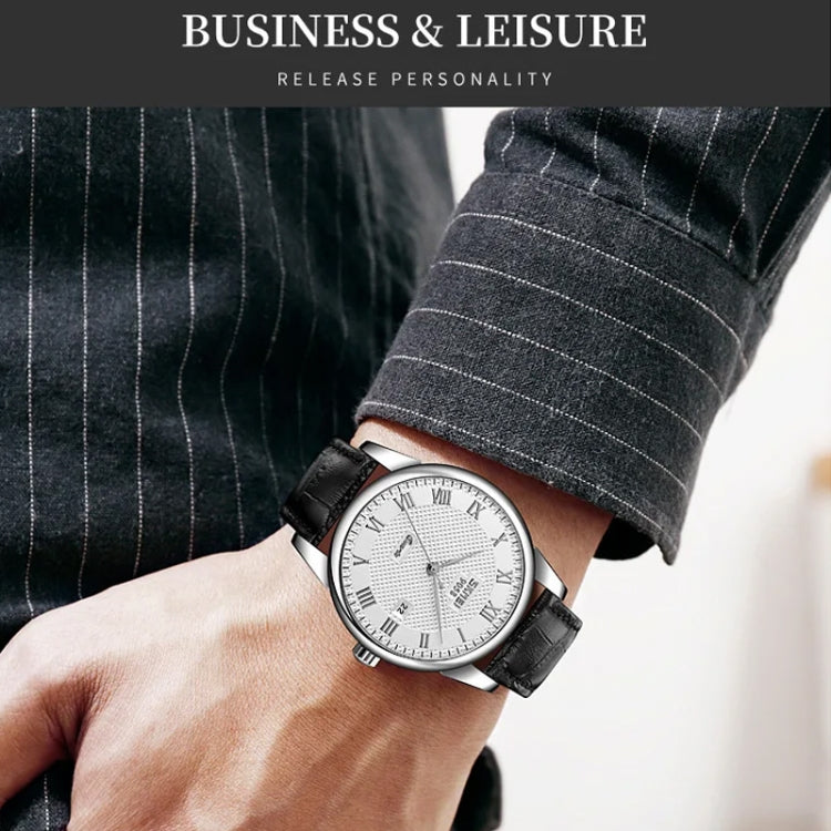 SKMEI 9058 Multifunctional Outdoor Fashion Waterproof Silver Shell Quartz Wrist Watch (Men Style Silver Face Black Strap) - free shipping - PMC TechLife - Order now!