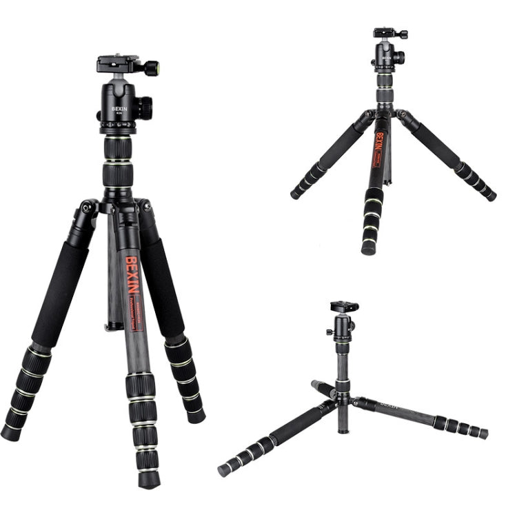 BEXIN BX285C K36 Portable Carbon Fiber Tripod for Dslr Digital DV Camcorder - free shipping - PMC TechLife - Order now!