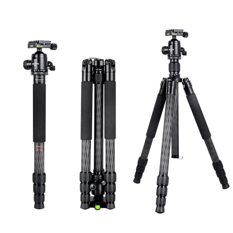 BEXIN W284C H36 Carbon Fiber Professional Photo Tripod for DSLR Camera - free shipping - PMC TechLife - Order now!