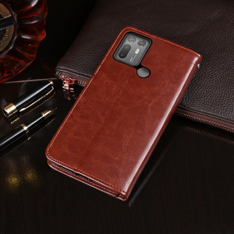 For HTC Desire 20+ idewei Crazy Horse Texture Horizontal Flip Leather Case with Holder & Card Slots & Wallet(Yellow) - free shipping - PMC Jewellery - Order now!