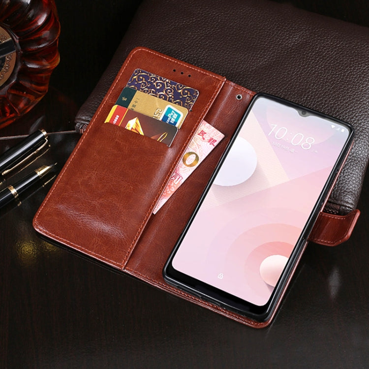 For HTC Desire 20+ idewei Crazy Horse Texture Horizontal Flip Leather Case with Holder & Card Slots & Wallet(Yellow) - free shipping - PMC Jewellery - Order now!