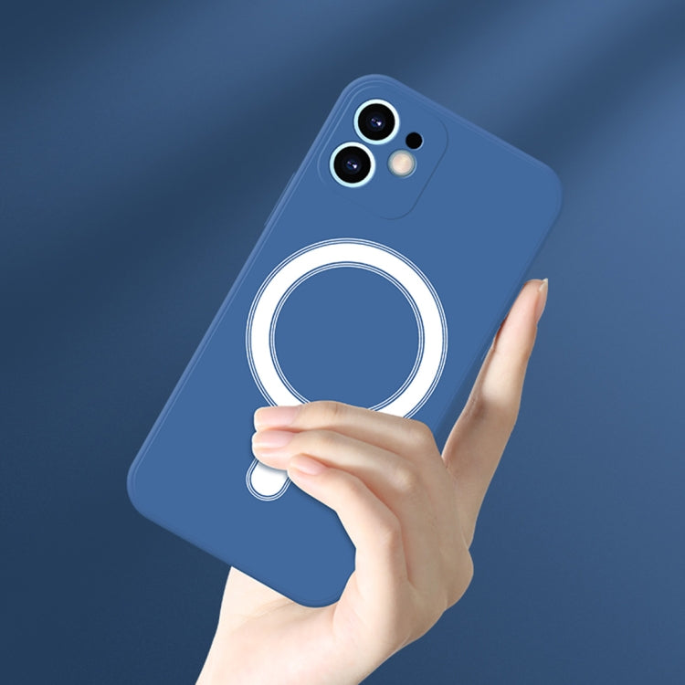 For iPhone 12 Pro Silicone Full Coverage Shockproof Magsafe Case(White) - iPhone 12 / 12 Pro Cases by PMC TechLife | Online Shopping South Africa | PMC TechLife