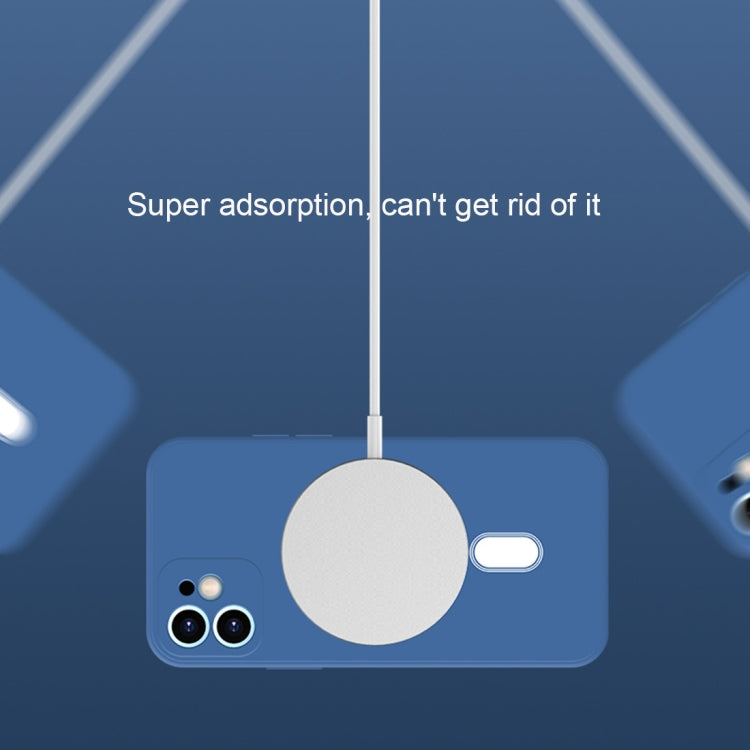 For iPhone 12 Pro Silicone Full Coverage Shockproof Magsafe Case(White) - iPhone 12 / 12 Pro Cases by PMC TechLife | Online Shopping South Africa | PMC TechLife