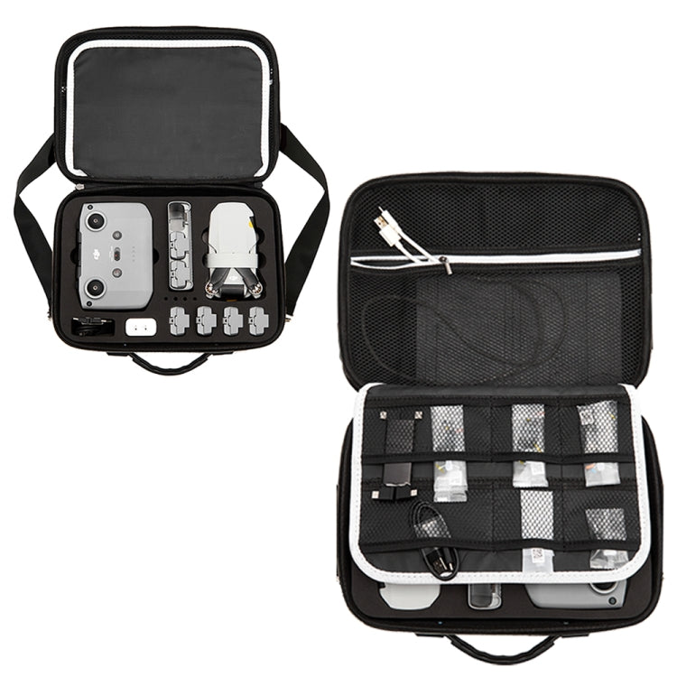 Multi-function PU Shoulder Storage Bag Suitcase with Baffle For DJI Mavic Mini 2(Black Liner) - Carry Cases & Bags by PMC TechLife | Online Shopping South Africa | PMC TechLife | Buy Now Pay Later Mobicred