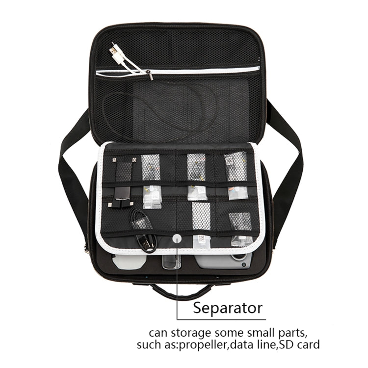 Multi-function PU Shoulder Storage Bag Suitcase with Baffle For DJI Mavic Mini 2(Black Liner) - Carry Cases & Bags by PMC TechLife | Online Shopping South Africa | PMC TechLife | Buy Now Pay Later Mobicred