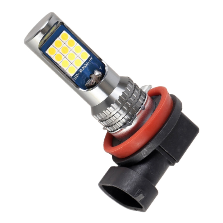 H11 / H8 2 PCS DC12-24V / 8.6W Car Double Colors Fog Lights with 24LEDs SMD-3030 & Constant Current, Bag Packaging(White Light + Gold Light) - free shipping - PMC TechLife - Order now!