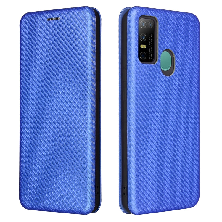 For DOOGEE N30 Carbon Fiber Texture Horizontal Flip TPU + PC + PU Leather Case with Card Slot(Blue) - More Brand by PMC TechLife | Online Shopping South Africa | PMC TechLife | Buy Now Pay Later Mobicred