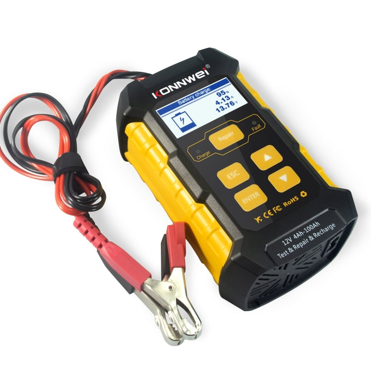 KONNWEI KW510 3 in 1 Car Battery Tester / Charger / Repairer, Support 8 Languages(US Plug) - free shipping - PMC TechLife - Order now!