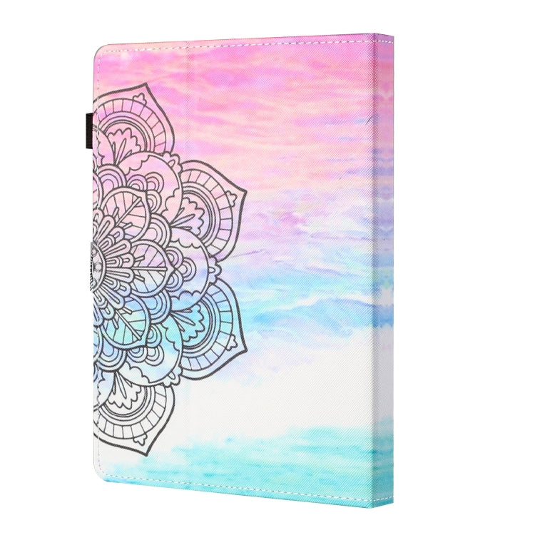 For 10 inch Tablet Universal Coloured Drawing Stitching Horizontal Flip Leather Case with Holder & Card Slot(Colorful Mandala) - 10 - 11 inch by PMC TechLife | Online Shopping South Africa | PMC TechLife | Buy Now Pay Later Mobicred