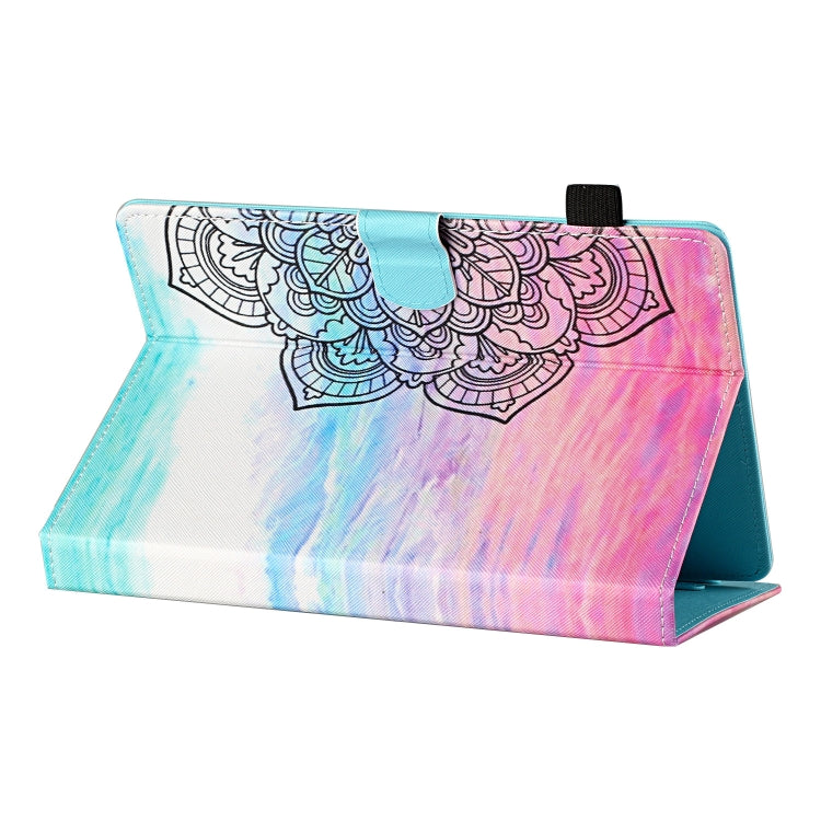 For 10 inch Tablet Universal Coloured Drawing Stitching Horizontal Flip Leather Case with Holder & Card Slot(Colorful Mandala) - 10 - 11 inch by PMC TechLife | Online Shopping South Africa | PMC TechLife | Buy Now Pay Later Mobicred