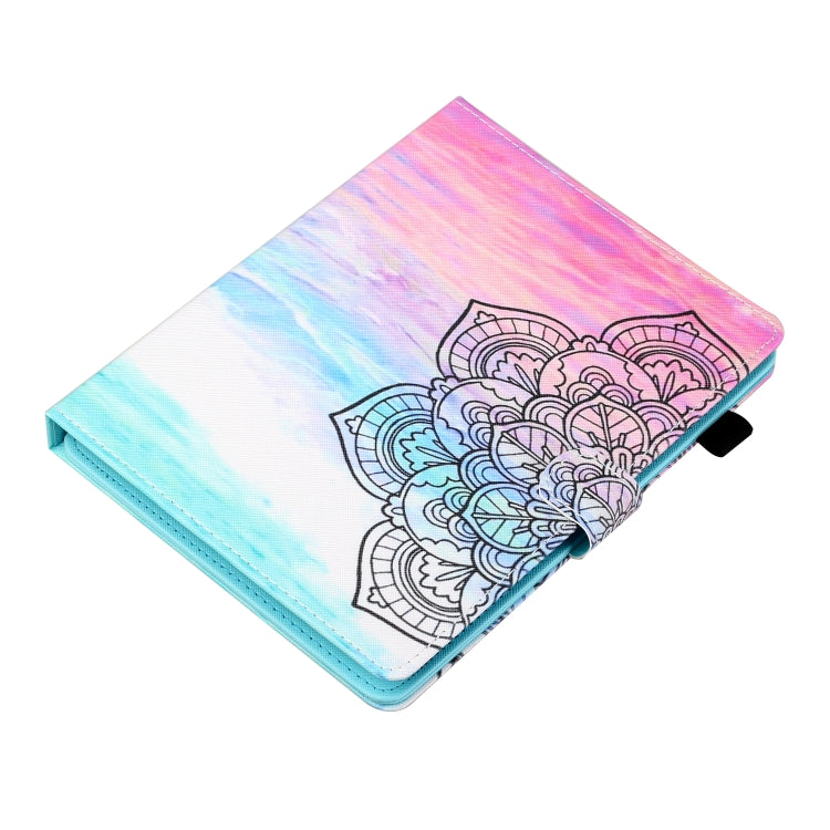 For 10 inch Tablet Universal Coloured Drawing Stitching Horizontal Flip Leather Case with Holder & Card Slot(Colorful Mandala) - 10 - 11 inch by PMC TechLife | Online Shopping South Africa | PMC TechLife | Buy Now Pay Later Mobicred