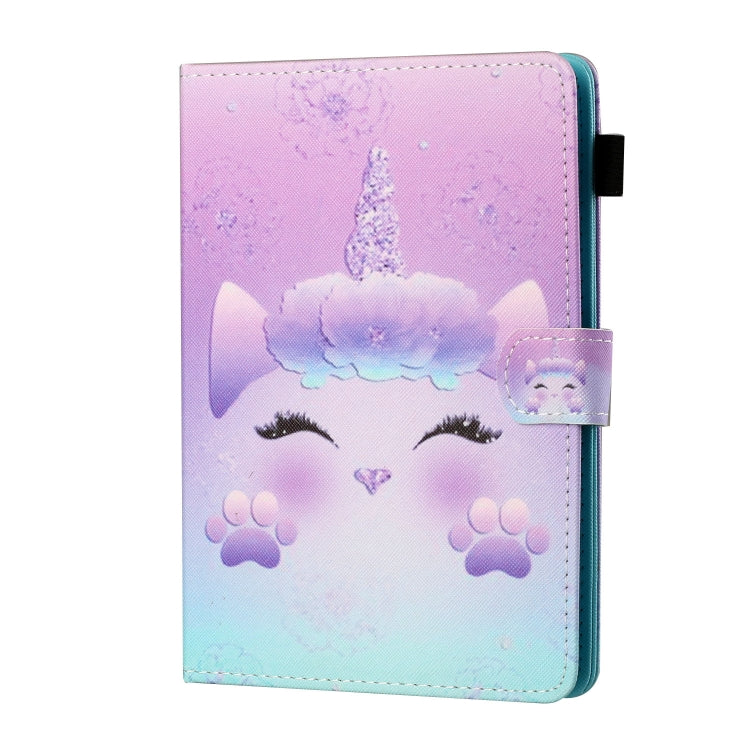 For 10 inch Tablet PC Universal Sewing Thread Horizontal Painted Flat Leather Case with Pen Cover & Anti Skid Strip & Card Slot & Holder(Horse) - 10 - 11 inch by PMC TechLife | Online Shopping South Africa | PMC TechLife | Buy Now Pay Later Mobicred