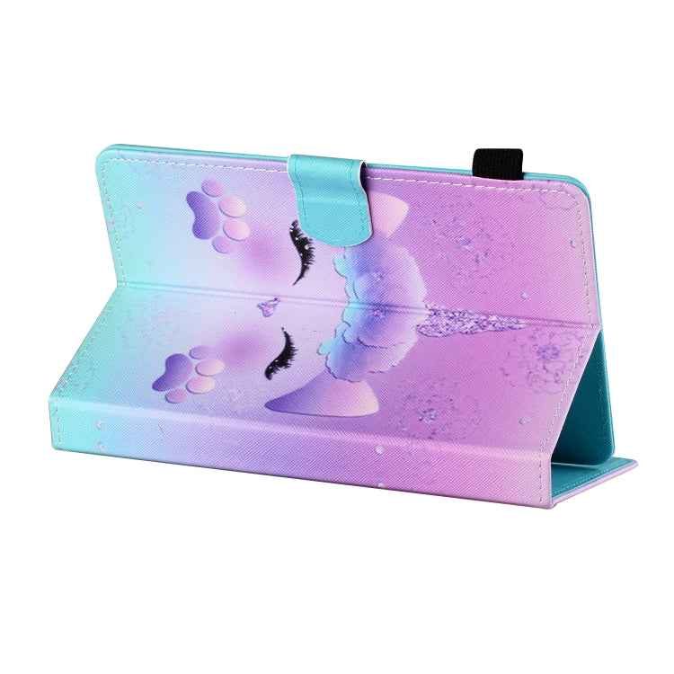 For 10 inch Tablet PC Universal Sewing Thread Horizontal Painted Flat Leather Case with Pen Cover & Anti Skid Strip & Card Slot & Holder(Horse) - 10 - 11 inch by PMC TechLife | Online Shopping South Africa | PMC TechLife | Buy Now Pay Later Mobicred