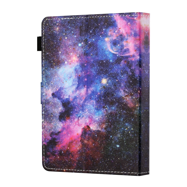 For 10 inch Tablet PC Universal Sewing Thread Horizontal Painted Flat Leather Case with Pen Cover & Anti Skid Strip & Card Slot & Holder(Starry Sky) - 10 - 11 inch by PMC TechLife | Online Shopping South Africa | PMC TechLife | Buy Now Pay Later Mobicred