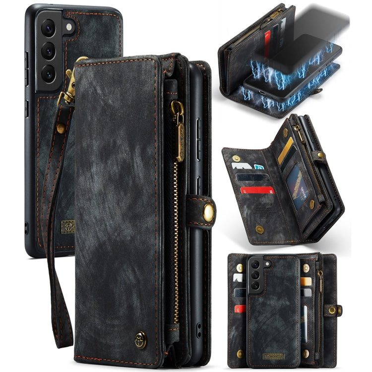 For Samsung Galaxy S21 5G CaseMe-008 Detachable Multifunctional Flip Leather Phone Case(Black) - free shipping - PMC Jewellery - Order now!